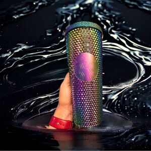 Starbucks Halloween China Oil Slick Tumbler w/Keychain